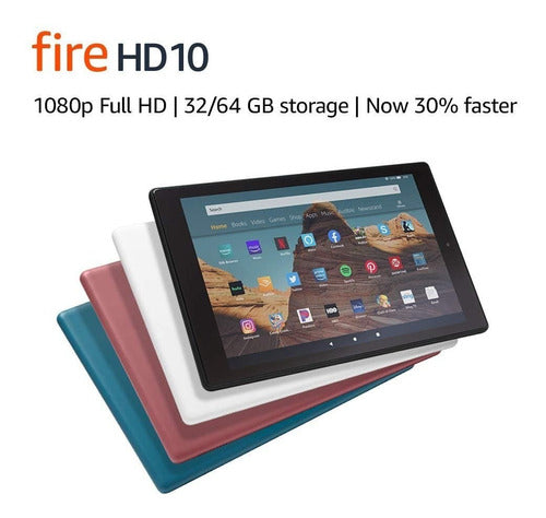 Tablet Amazon Fire Hd 10 32gb 1080p Estuche Gratis Última Ge