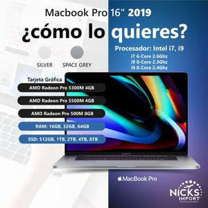 Apple Macbook Pro 2019 16  Armalo Y Customizalo A Tu Gusto