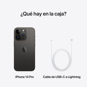 Apple iPhone 14 Pro (256 Gb) - Negro Espacial - Sellado