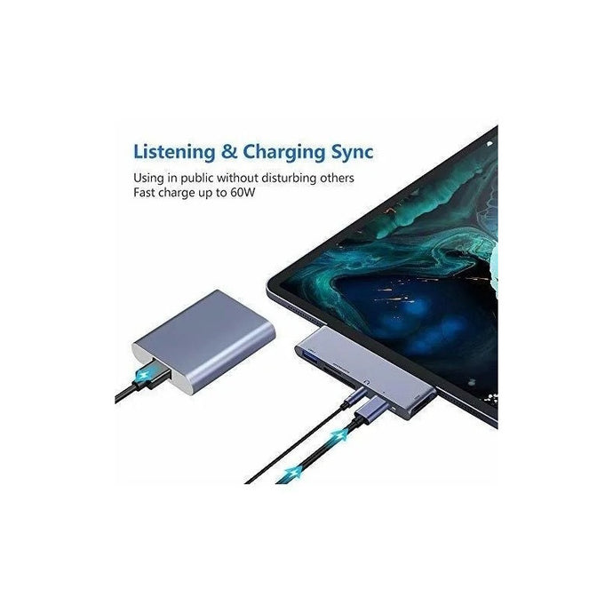 Hub Usb C Para iPad Pro 2020 / 2018 Usb Type-c To Puertos