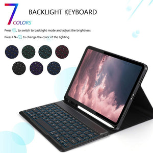 Teclado Estuche Luz Iluminado iPad Pro 11  2020 2018